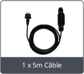 Câble plug and Plai
Kit 410W