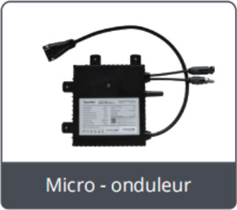 Micro onduleur
Kit 410W